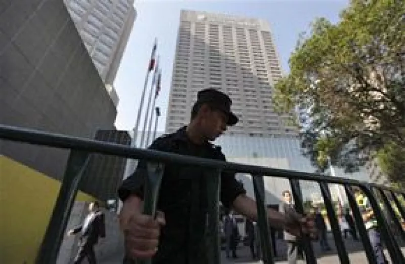 Debido a la visita del Presidente de Estados Unidos a México la zona de hoteles de la ciudad se convirtió en una cápsula por la extrema seguridad que hay.