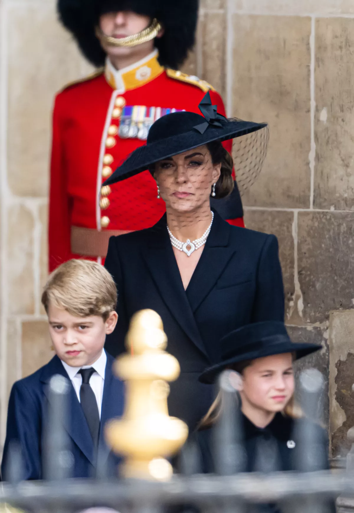 Kate Middleton perlas funeral