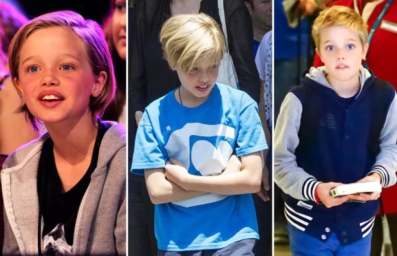 Así ha sido la transformación del pelo de Shiloh en estos últimos meses: cada vez más corto.