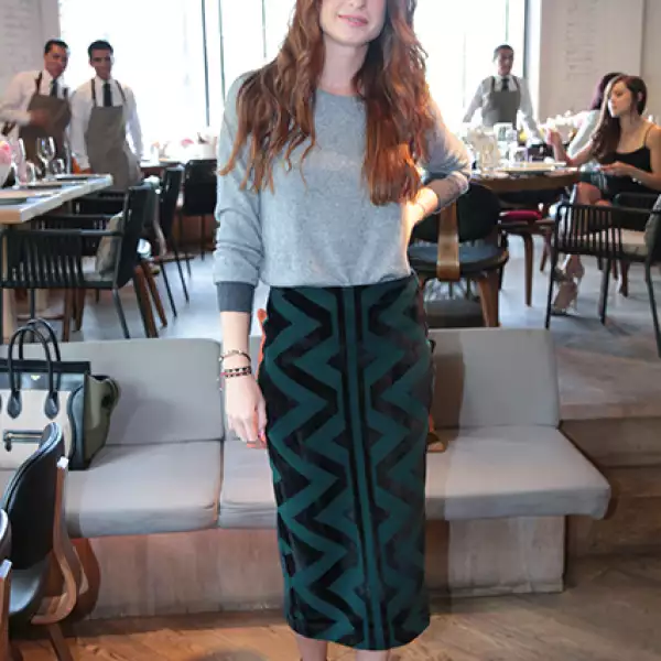 Zélika García, vestida de Burberry.