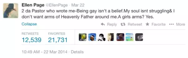 Este fue el mensaje que la protagonista de `Juno´ publicó hace unos días.