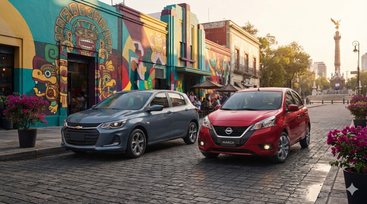 Nissan March vs. Chevrolet Aveo Hatchback: qué ofrece cada uno por menos de 276,000 pesos