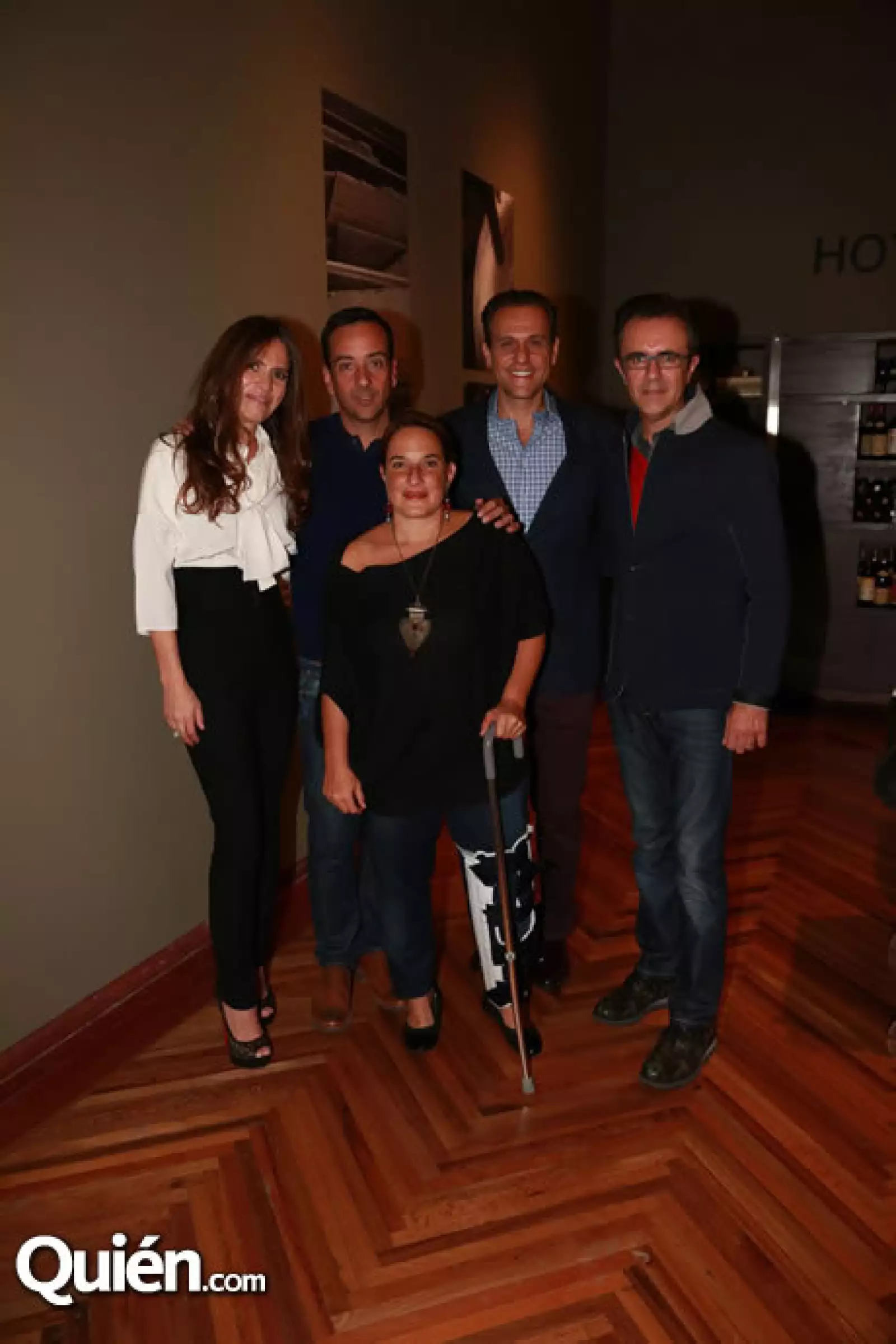 Claudia García-Diego, Emilio Cabrero, Roy Azar, Marco Coello y Andrea Cesarman