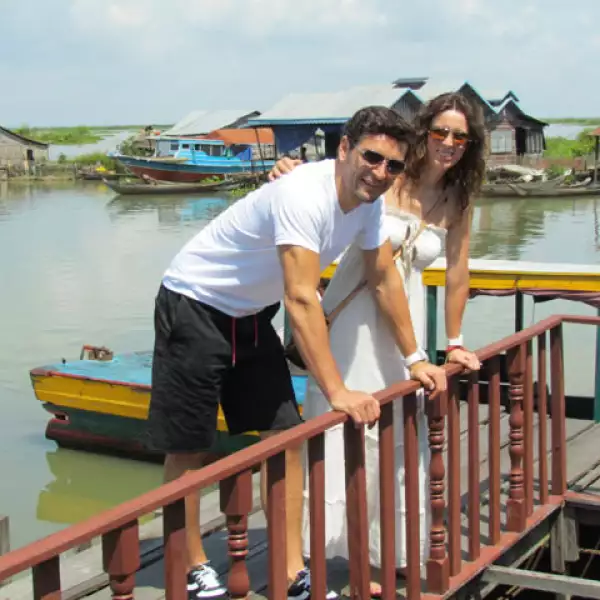 Uno de ellos fue un pueblo flotante cerca de Siem Reap en Camboya.