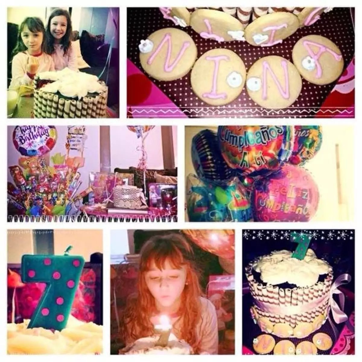 Nina junto a su hermana Mía.