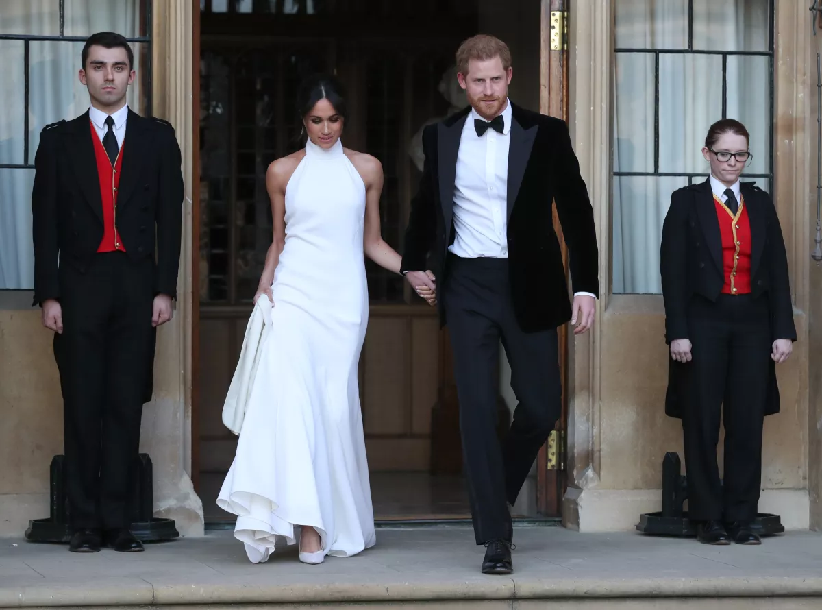 Meghan Markle y el príncipe Harry durante su boda