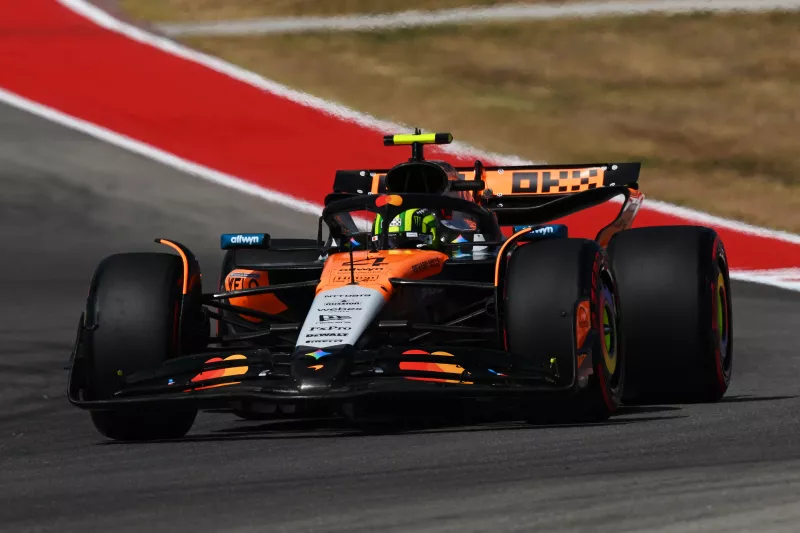 GP de EU 2025: Norris es el más rápido en la única práctica libre