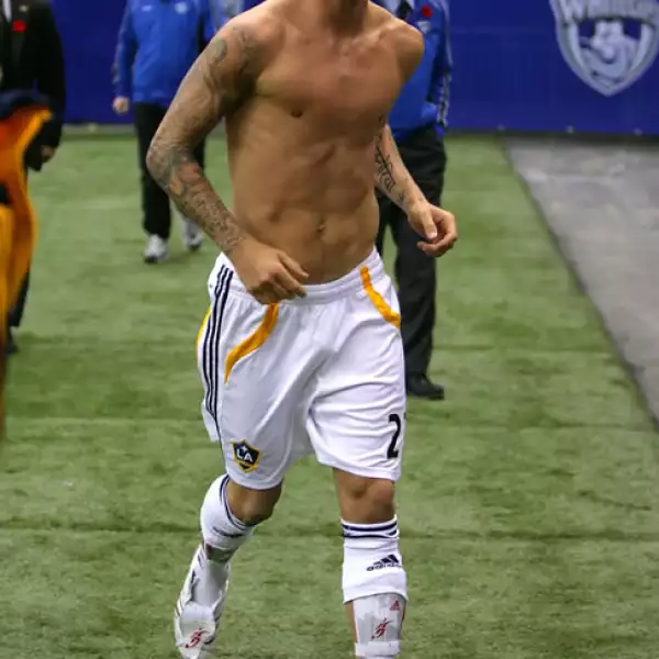Beckham debutó con Los Ángeles Galaxy en 2007.