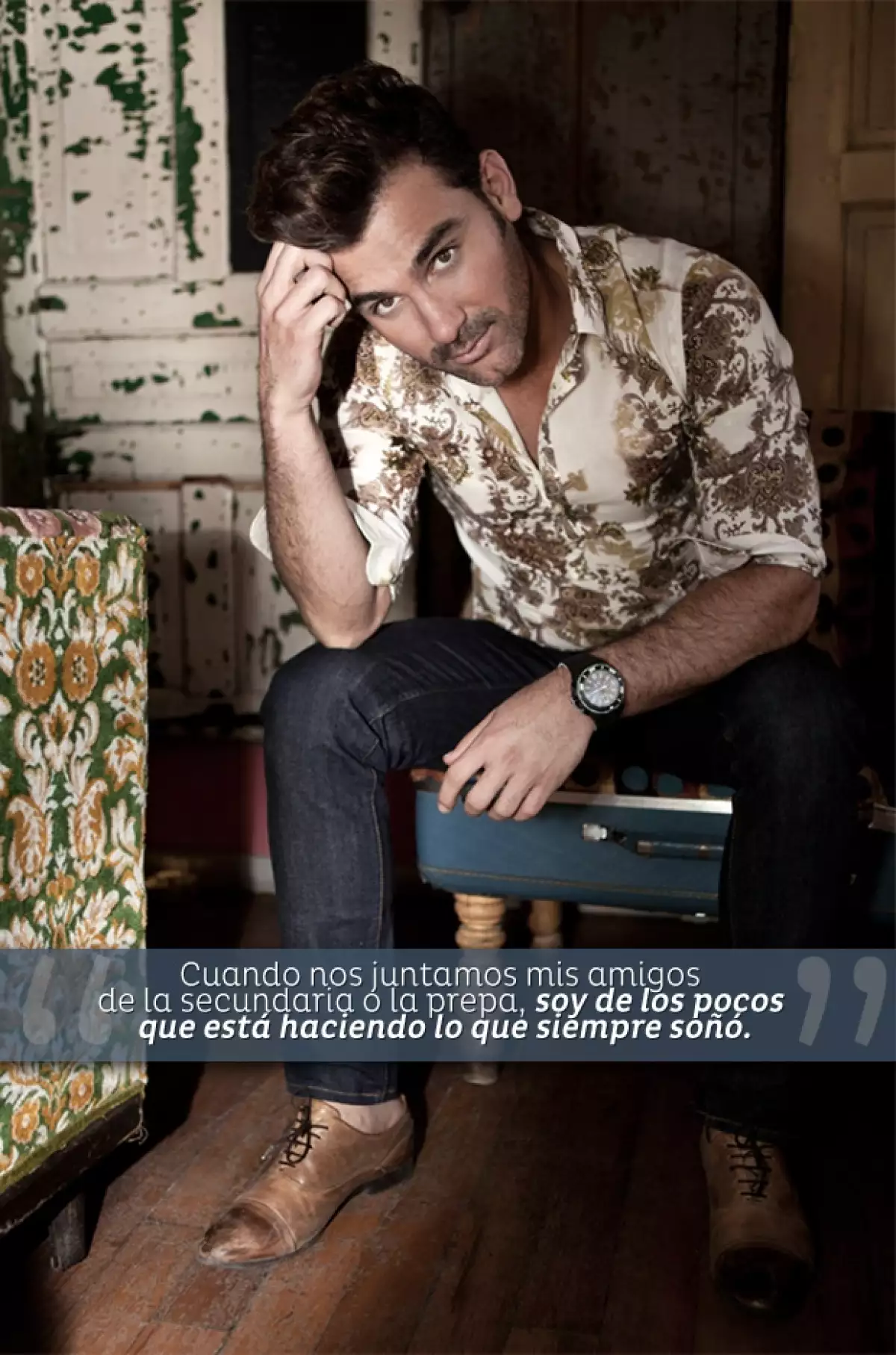 Mauricio Mejía posa en Sabor Amor para Quién.com