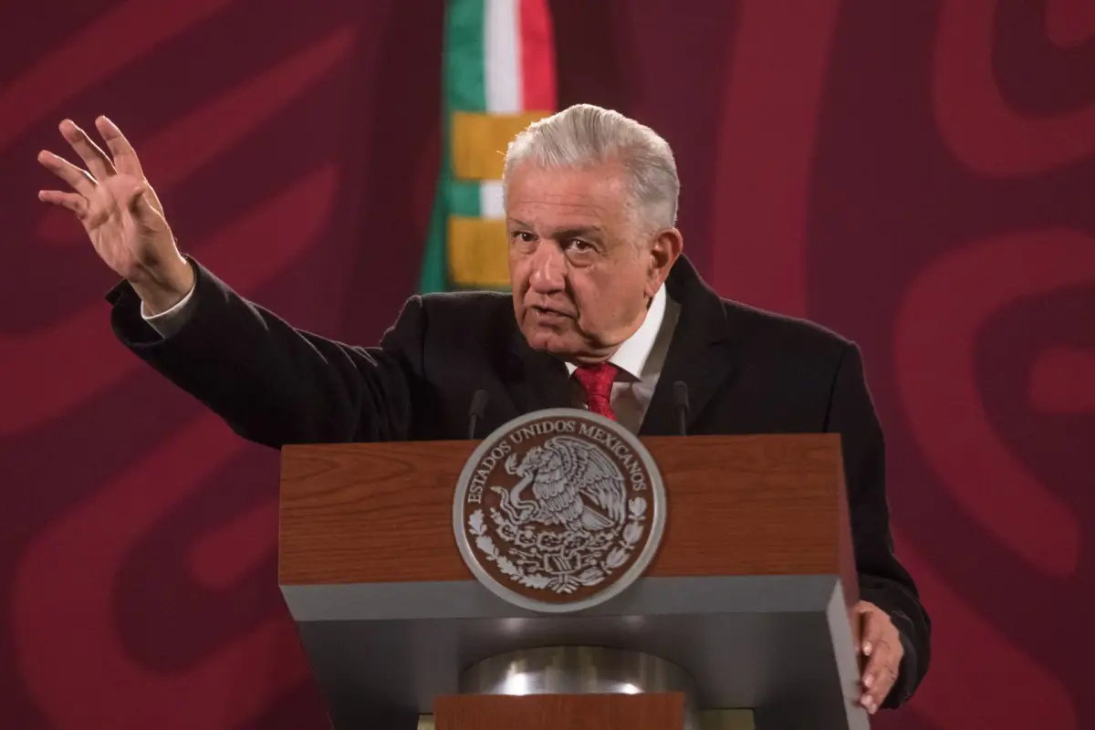 El presidente Andrés Manuel López Obrador durante la mañanera