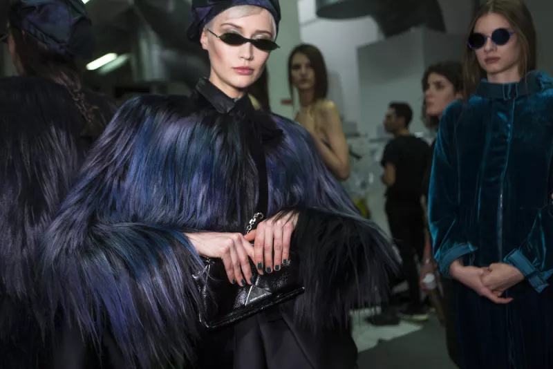 Emporio Armani, Backstage.
