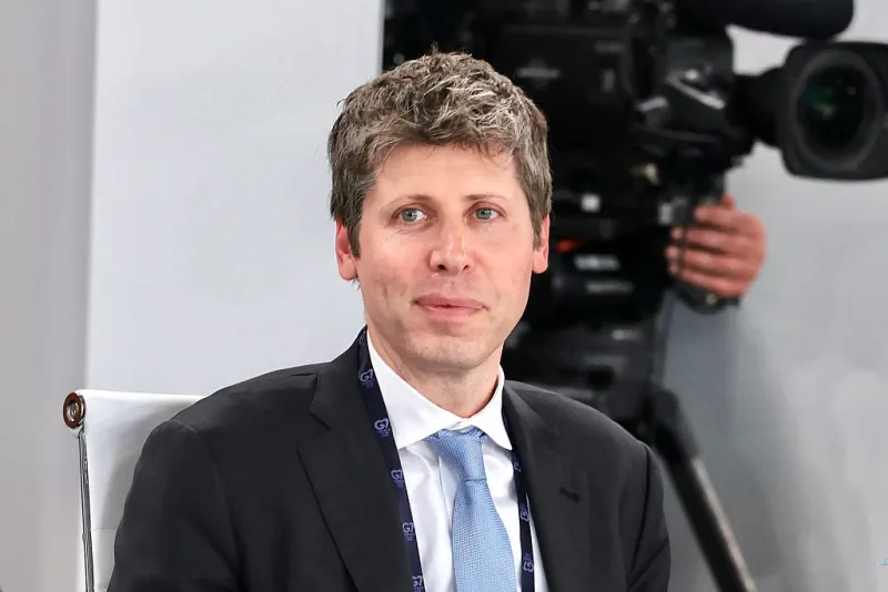Primer plano de Sam Altman, CEO de OpenAI, durante la cumbre del G7, celebrada en Evian, al este de Francia, el 17 de junio de 2026.