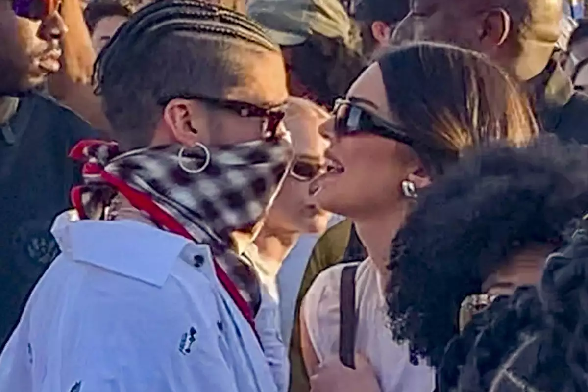 Bad Bunny y Kendall Jenner en Coachella 2023