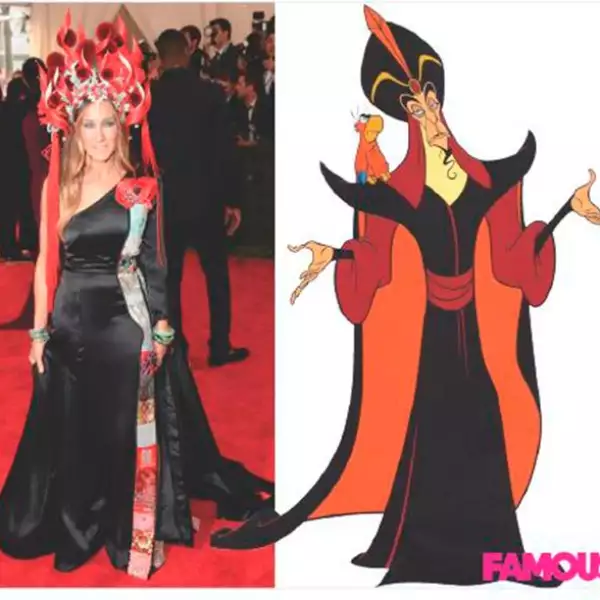 Sarah Jessica Parker comparada con Jafar, el villano de la película animada Aladdín.