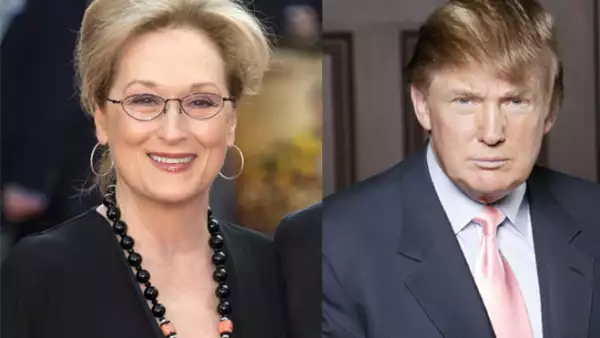 La actriz se personificó como el candidato republicano en un falso debate con Christine Baranski actuando como Hillary Clinton.