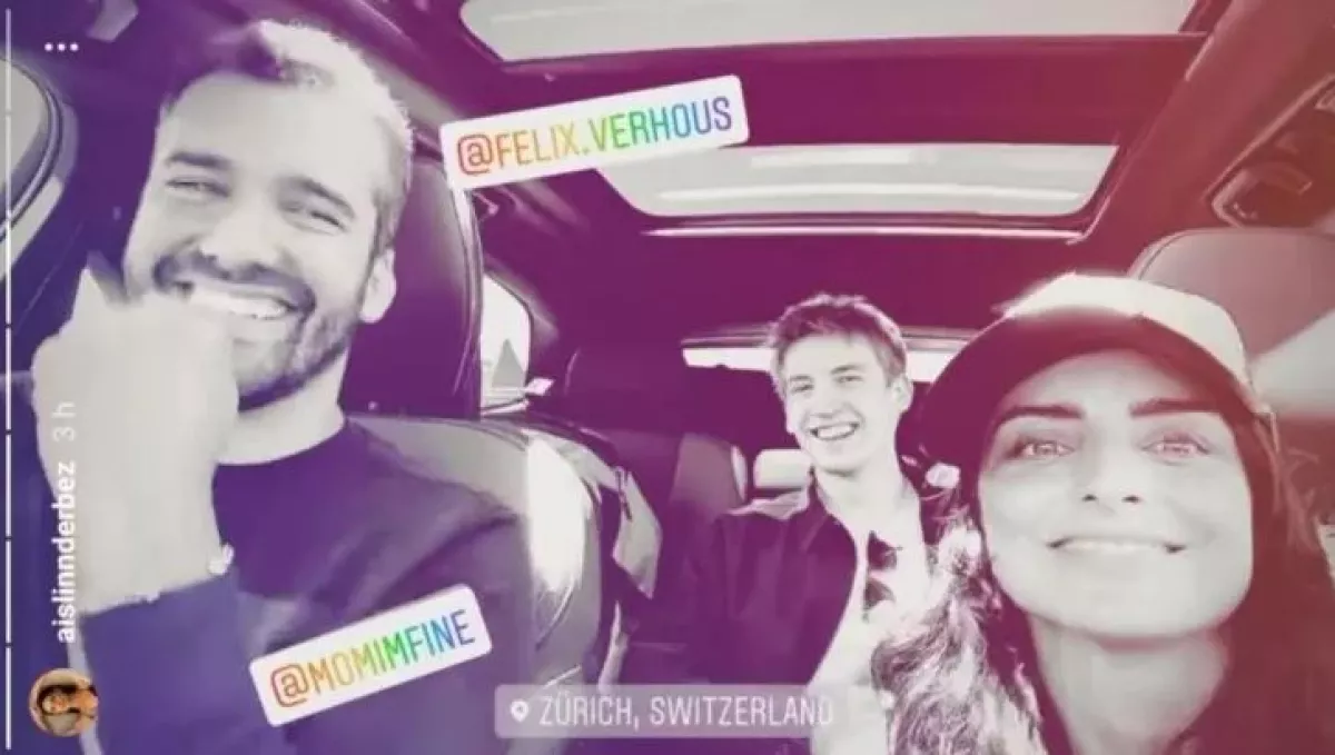 Aislinn Derbez, Jonathan Kubben y Félix Verhous
