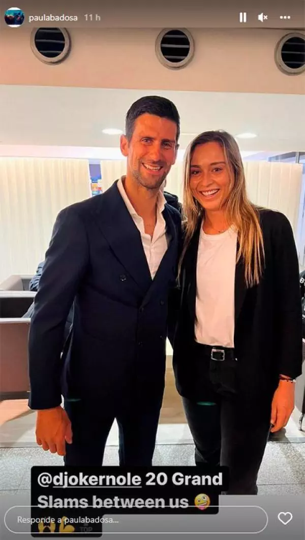 Novak Djokovic y Paula Badosa