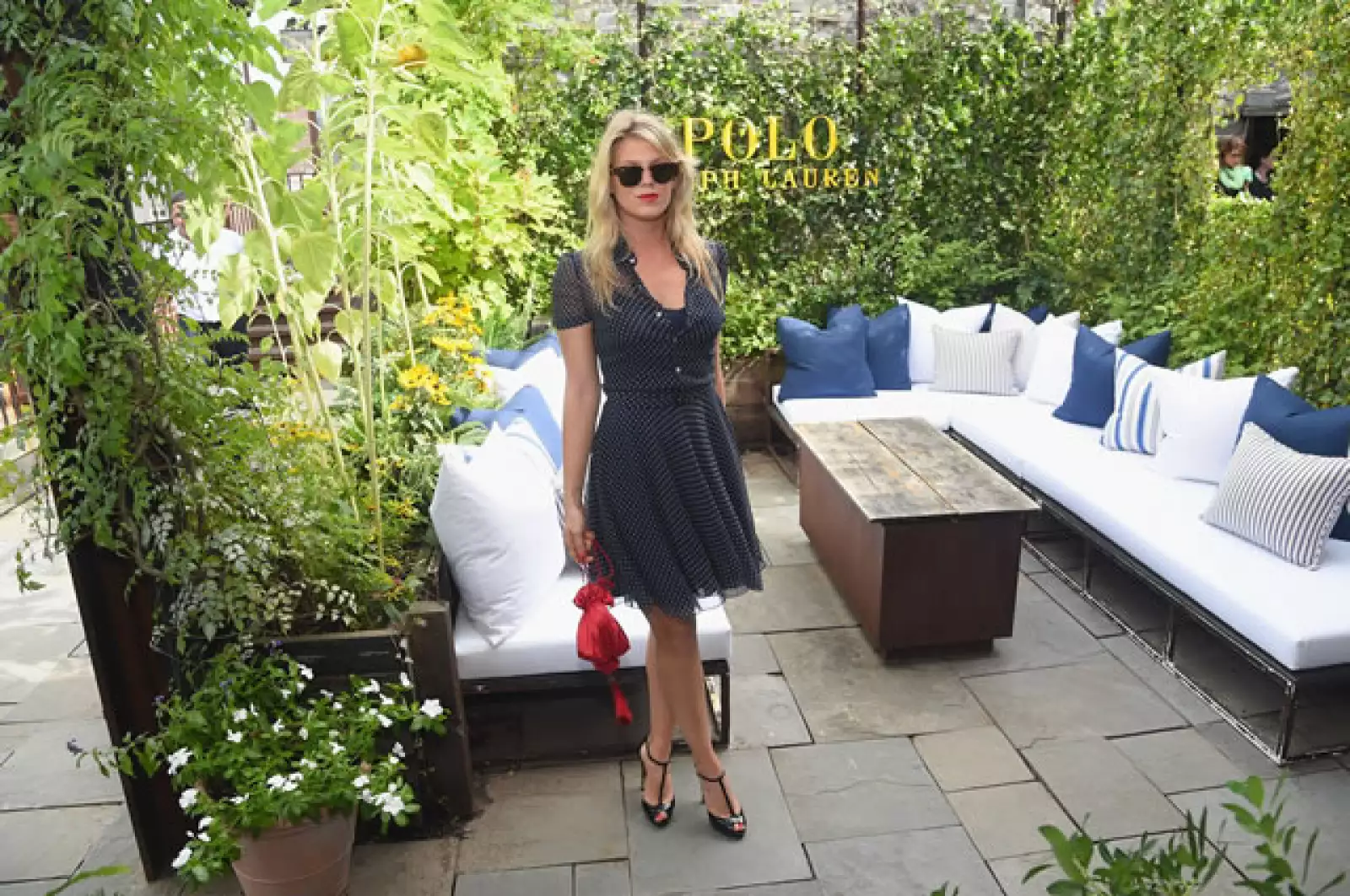 Alexandra Richards en la antesala del show de Polo Ralph Lauren.