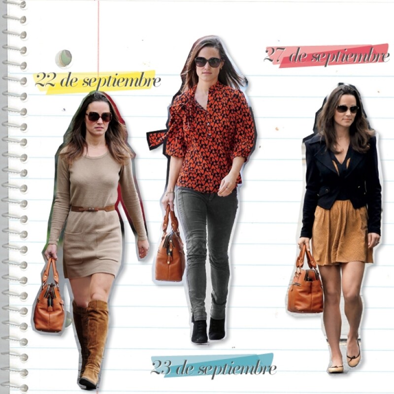 A Pippa le gusta combinar piezas de marcas high-street como Topshop o Zara con algunas de diseñador.
