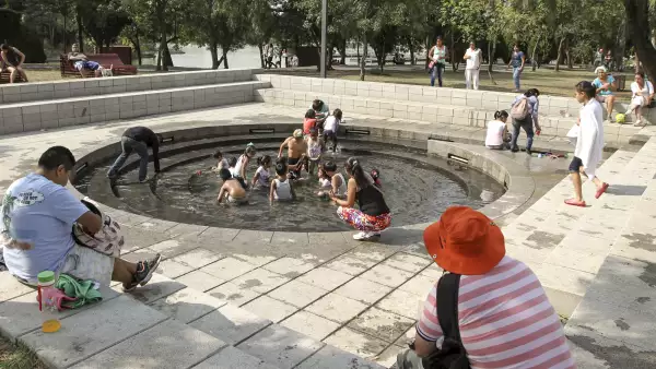 En la fuente