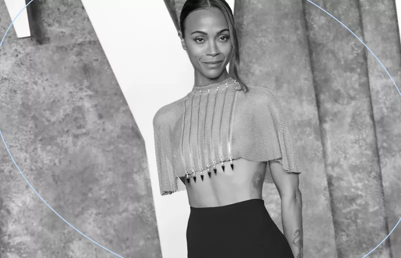 Zoe Saldaña Top Cartier Oscar Vanity Fair