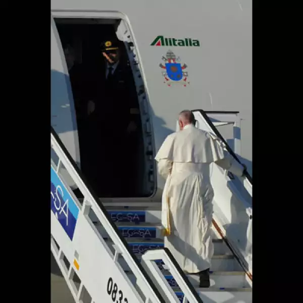 El jerarca católico salió desde Roma la mañana de este viernes, para una escala en La Habana, Cuba.