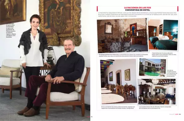 La pareja nos hizo hincapié en que su caso es el primero en que un ex presidente de México muestra su entorno, regalos y objetos a la gente, en la hacienda.