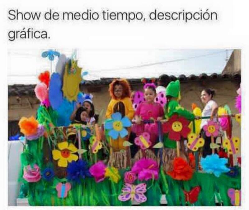 ¿Será que el show de medio tiempo parecía desfile de la primavera?