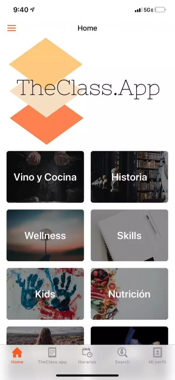 The class app