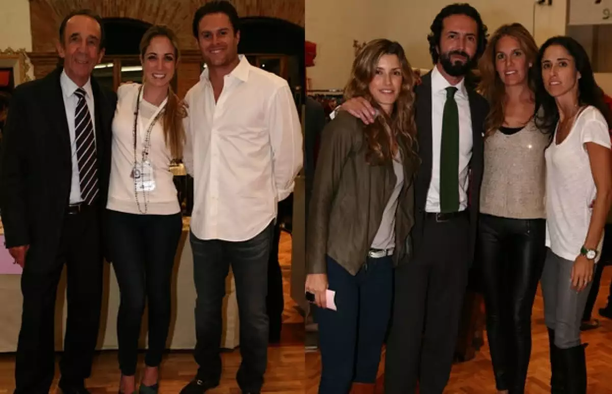 Manuel Arango con su hija Paula y Roberto López. Nicole Fernández,Serapión Fernández,Mónica Sánchez Navarro,Paulina Sánchez Navarro.