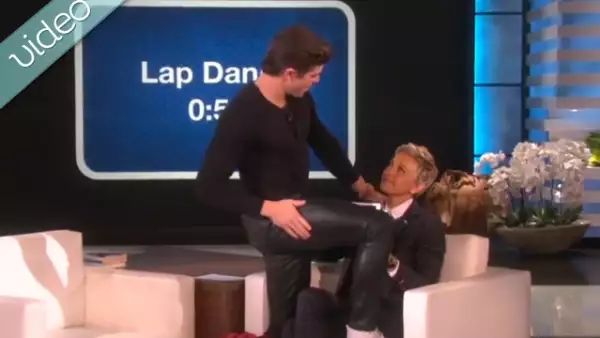 Zac Efron visitó el programa de Ellen y demostró sus pasos de baile con un sexy lap dance, aunque minutos más tarde dejó mucho que desear con su intento por twerkear.