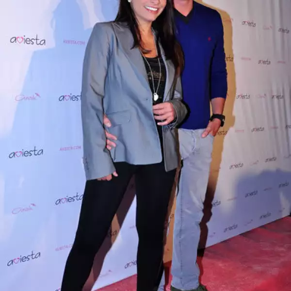 Fabiola Campomanes con Álvaro Molina