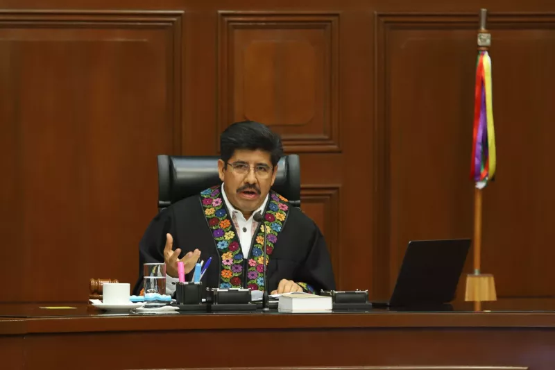 El ministro presidente de la SCJN, Hugo Aguilar Ortiz reporta avances a un mes de funciones.