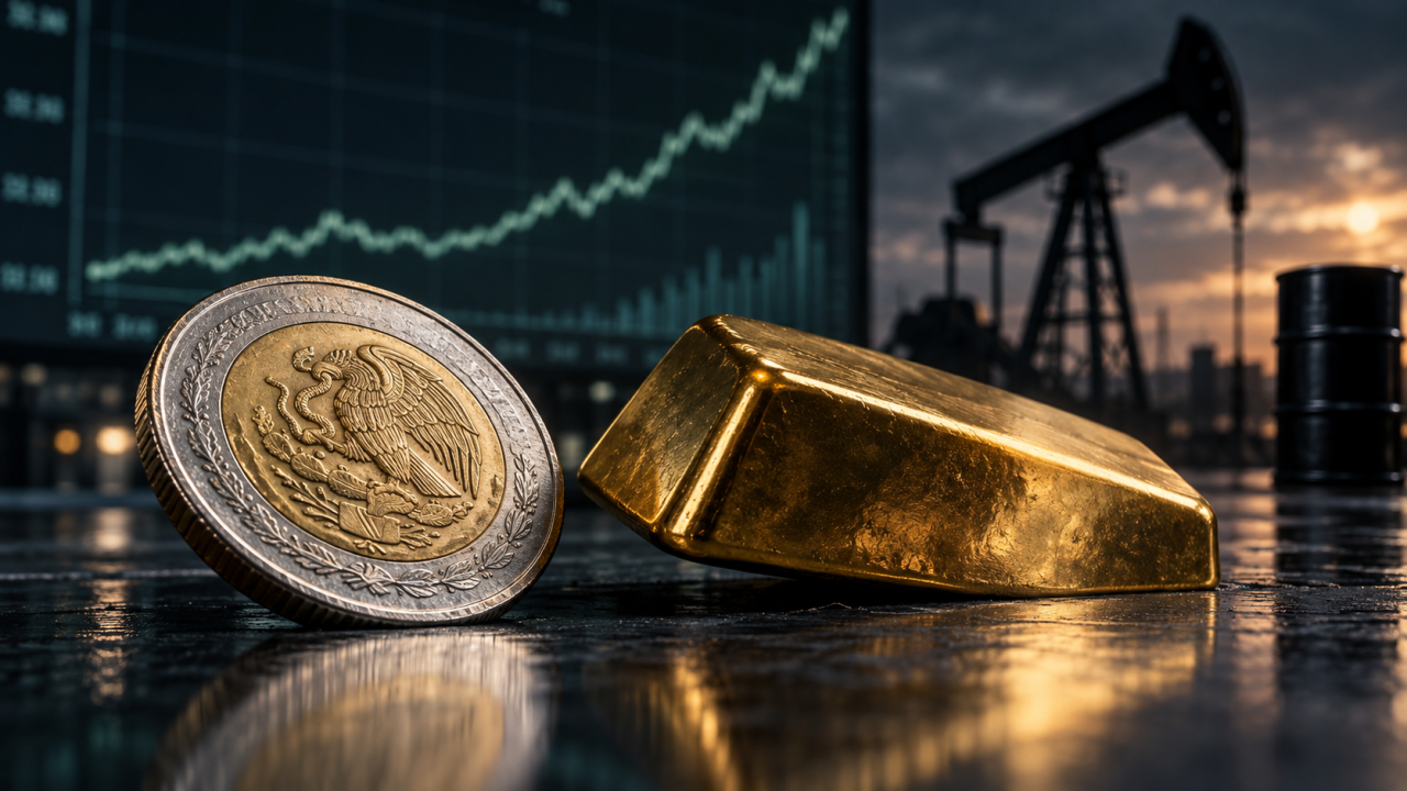 Peso y oro, víctimas del repunte del petróleo y los bonos de EU