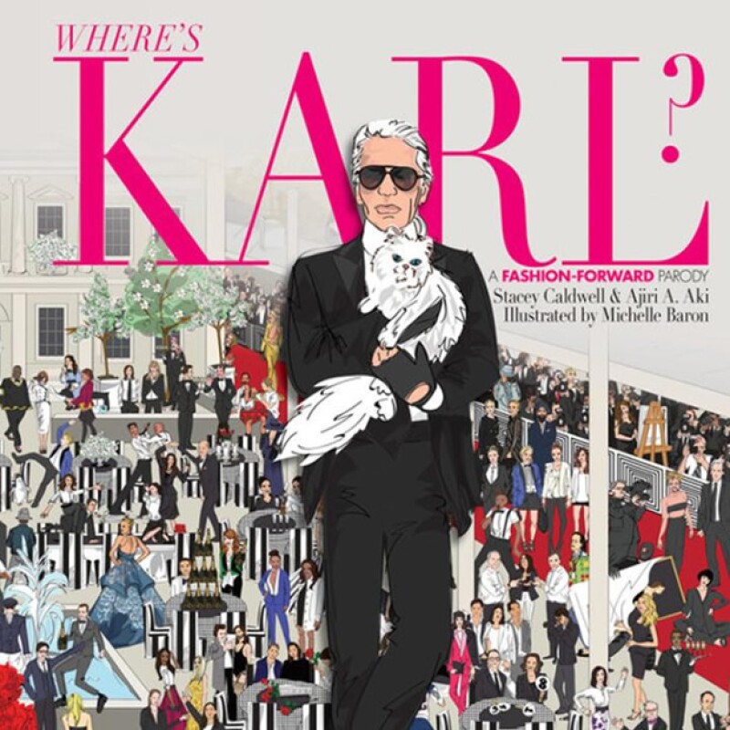 Karl Lagerfeld protagoniza la nueva versión de `¿Dónde está Waldo?´ con el libro `Wheres Karl?´.