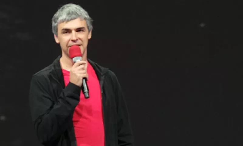 Larry Page, CEO de Google, dijo estar emocionado con el proyecto de su compañía para conectar varias ciudades de Estados Unidos con Internet rápido.  (Foto: Francisco Rubio)