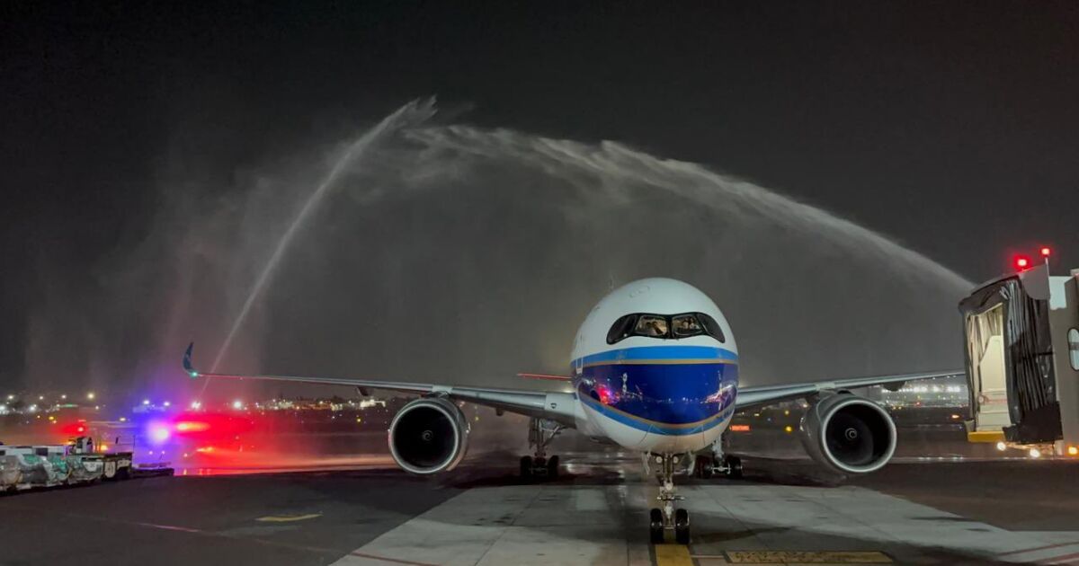 AICM, 2020'den bu yana ilk China Southern Airlines uçuşunu aldı