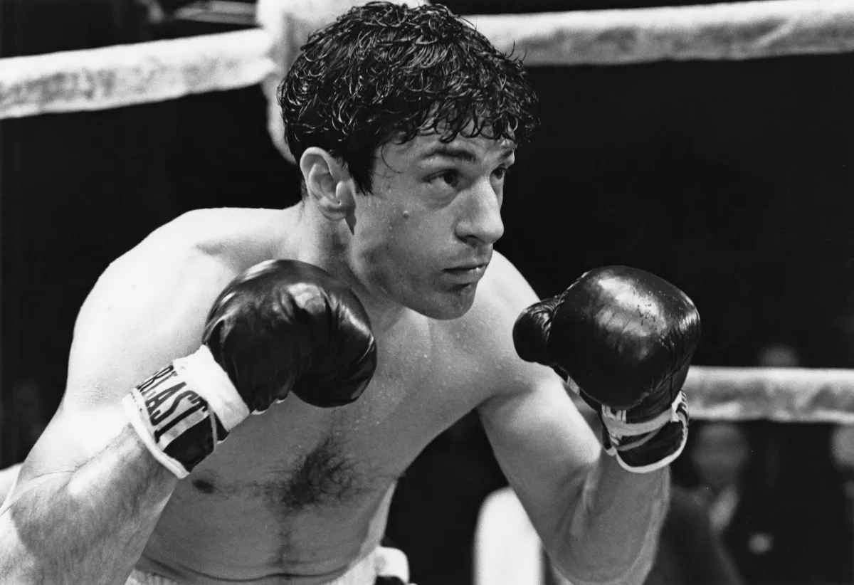 Robert De Niro como Jake LaMotta en Raging Bull (1980)