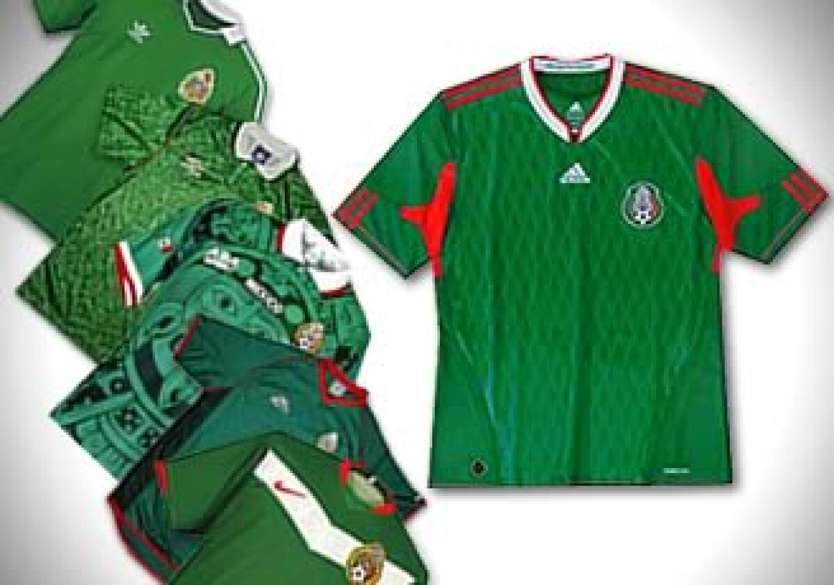 Las playeras de México en los mundiales