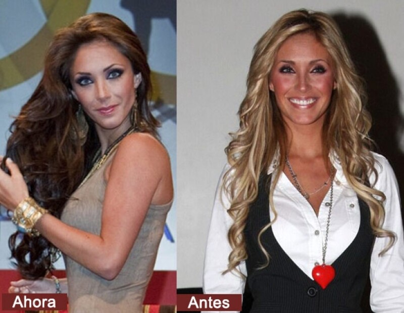 Anahí cambió su pelo rubio de `Rebelde´.
