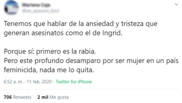 feminicidio Ingrid