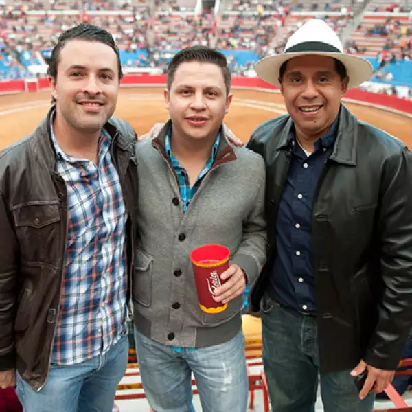 Javier Miranda,Emanuel González y Pavel Arenas