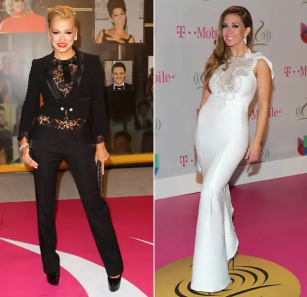 Fanny Lu y Chiquibaby también sacaron un tache en la alfombra roja.