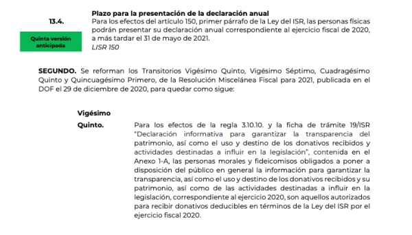 declaración anual
