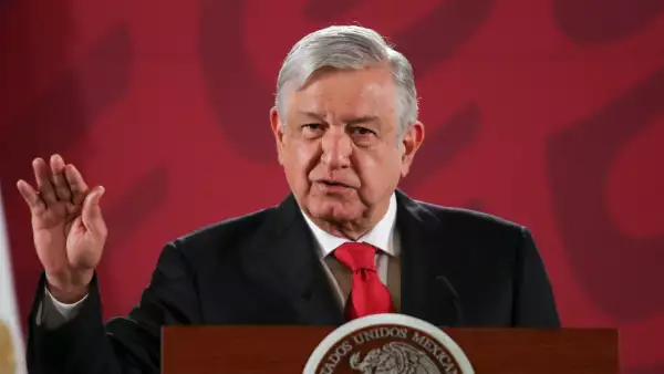 Andrés Manuel López Obrador, presidente de México, durante la conferencia de prensa.