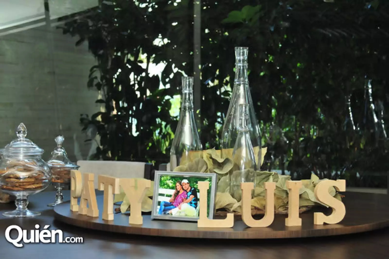 Detalle decoración y bocadillos