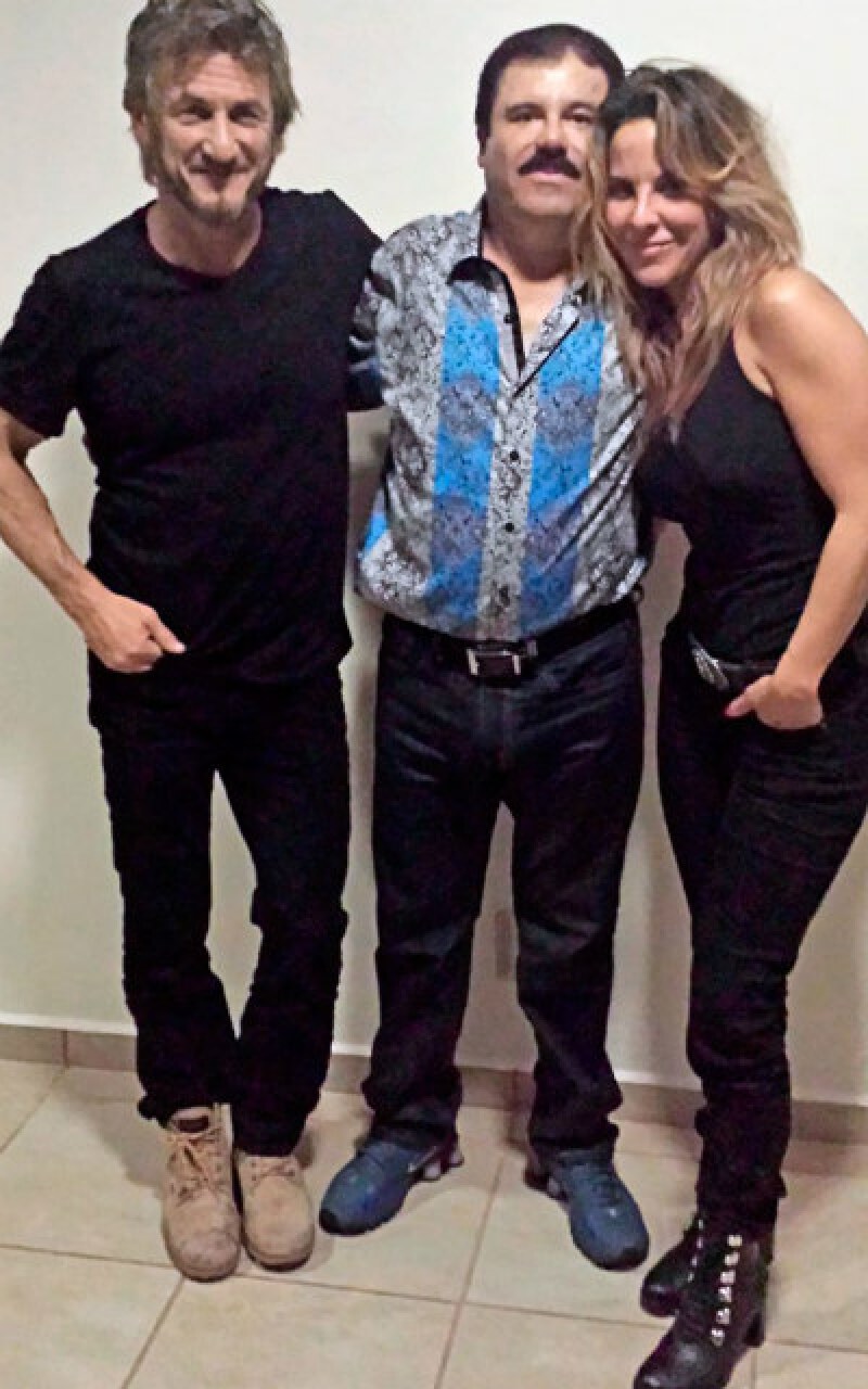 Sean Penn, Joaquín Guzmán y Kate del Castillo