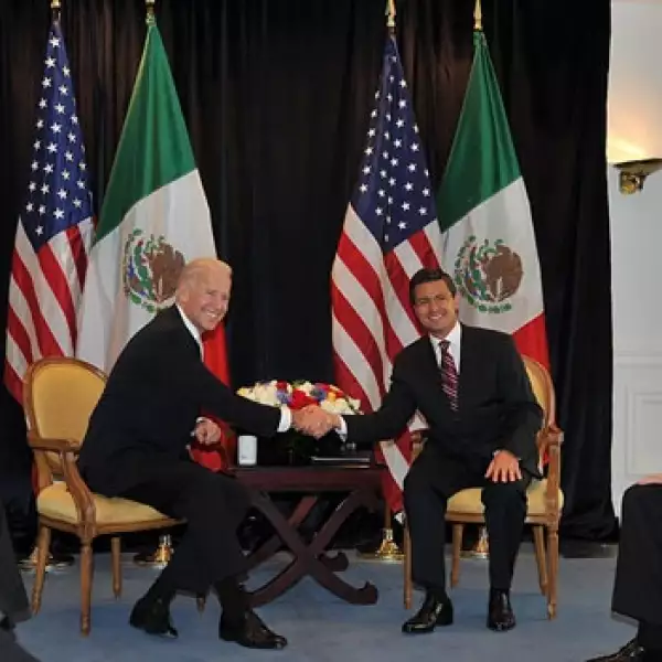 5 de marzo Peña Nieto se reune con el vicepresidente de estados unidos Joseph Biden