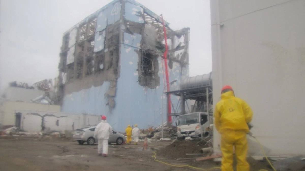 Interior de la planta de Fukushima