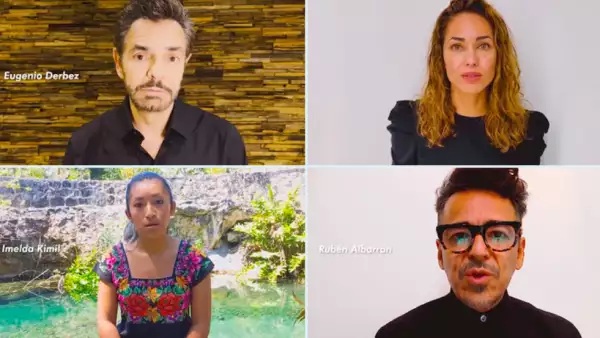 Video de famosos contra tren maya